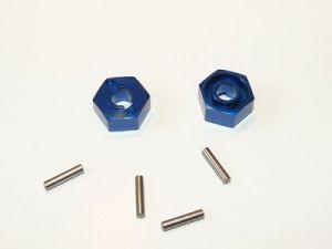 Aluminiowy hex 12x6,1mm z pinami- 101654X