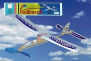 KOLIBEREK - samolot z napędem gumowym