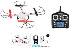 Quadcopter V686K 2.4GHz (kamera FPV WiFi 0.3MP HD, zasięg 150m)
